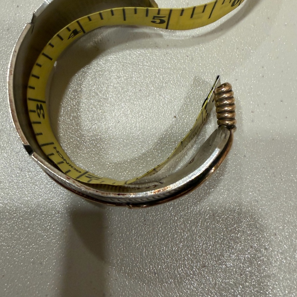 C Charley Silver and Gold filled Feather Cuff Bracelet - Picture 3 of 10
